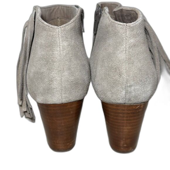 Vionic Tan Ankle Boots with Fringe - Picture 6 of 13